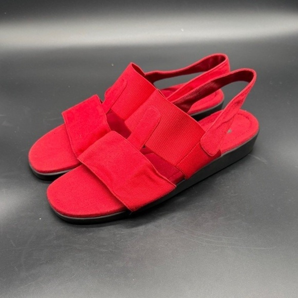 Easy Spirit Red Slingback Comfort Sandals Women Size‎ 9.5 W